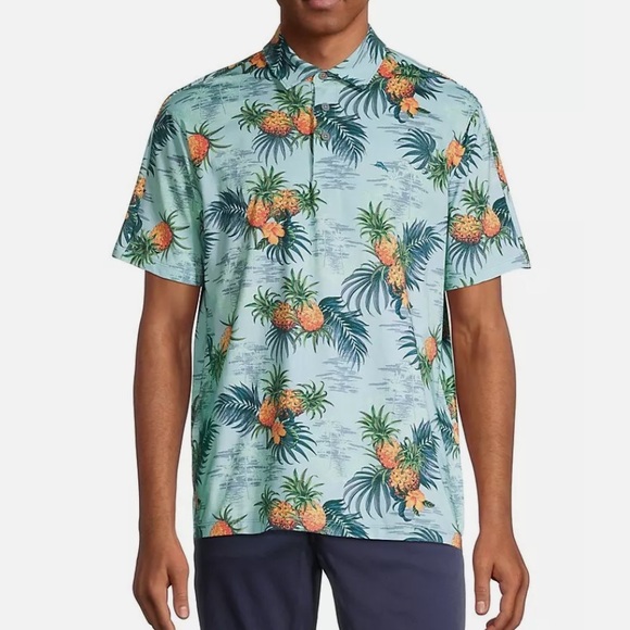 Tommy Bahama Island zone Palm Desert Pina Isle Polo Shirt NWT Large - Picture 1 of 6